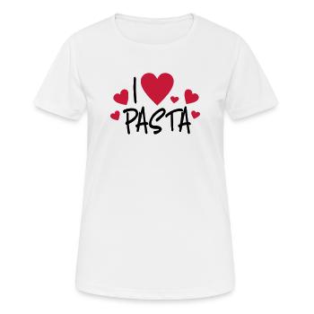 pasta - Women's Breathable T-Shirt - white - Front - AI Model Female 172 dark (172cm)