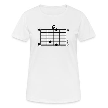 Musicien Accord - T-shirt respirant Femme - blanc - Devant - AI Model Female 172 dark (172cm)