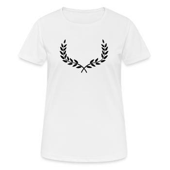 couronne couronne de laurier - T-shirt respirant Femme - blanc - Devant - AI Model Female 172 dark (172cm)