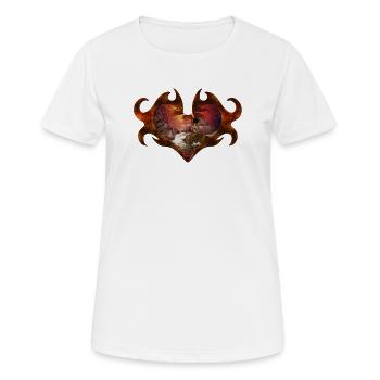 Belle sirène dans un monde fantastique merveilleux - T-shirt respirant Femme - blanc - Devant - AI Model Female 172 dark (172cm)