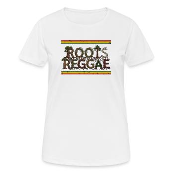 Roots Reggae Forest - Frauen T-Shirt atmungsaktiv - Weiß - Vorne - AI Model Female 172 dark (172cm)