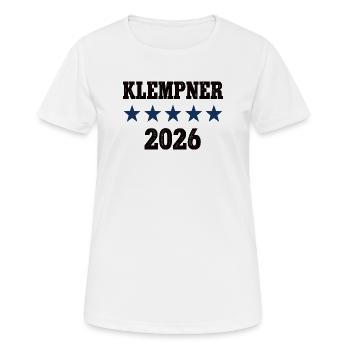 Formation de plombier Profession de plomberie Apprentissage de plomberie - T-shirt respirant Femme - blanc - Devant - AI Model Female 172 dark (172cm)