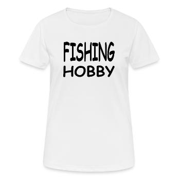 Angling - Women's Breathable T-Shirt - white - Front - AI Model Female 172 dark (172cm)