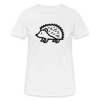 hérisson - T-shirt respirant Femme - blanc - Devant - AI Model Female 172 dark (172cm)