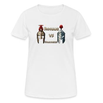 ROMANI VS SPARTANUS - Frauen T-Shirt atmungsaktiv - Weiß - Vorne - AI Model Female 172 dark (172cm)