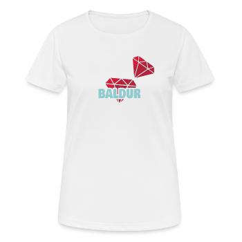 Edel Baldur - Frauen T-Shirt atmungsaktiv - Weiß - Vorne - AI Model Female 172 dark (172cm)