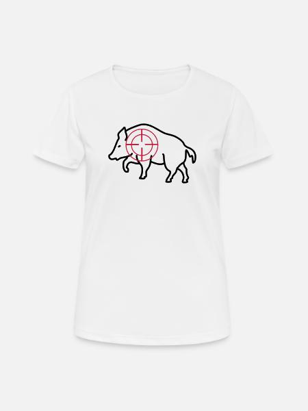 sanglier - T-shirt respirant Femme - blanc