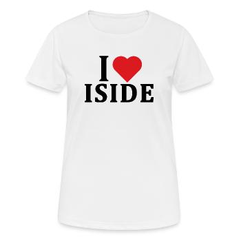 T-Shirt Ich liebe Isis T-Shirt Geschenkidee - Frauen T-Shirt atmungsaktiv - Weiß - Vorne - AI Model Female 172 dark (172cm)