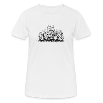 eidays for future shirt - Frauen T-Shirt atmungsaktiv - Weiß - Vorne - AI Model Female 172 dark (172cm)