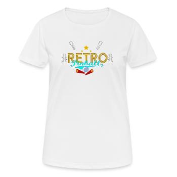 Retro-Flipper - Frauen T-Shirt atmungsaktiv - Weiß - Vorne - AI Model Female 172 dark (172cm)