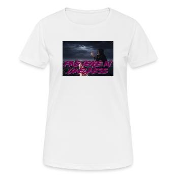 Paix solitaire - T-shirt respirant Femme - blanc - Devant - AI Model Female 172 dark (172cm)