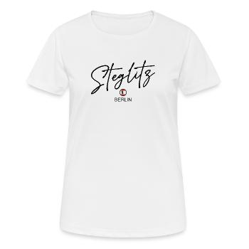 Steglitz - Drapeau de Berlin - Ours de Berlin - T-shirt respirant Femme - blanc - Devant - AI Model Female 172 dark (172cm)
