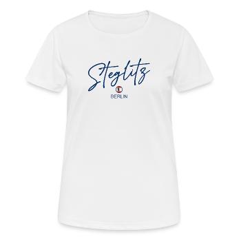 Steglitz - Drapeau de Berlin - Ours de Berlin - T-shirt respirant Femme - blanc - Devant - AI Model Female 172 dark (172cm)