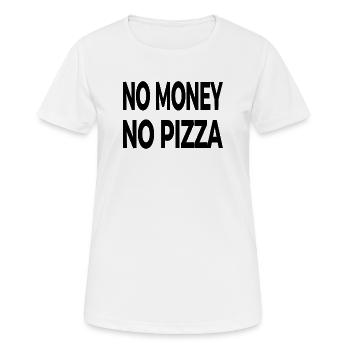 Pizza - Frauen T-Shirt atmungsaktiv - Weiß - Vorne - AI Model Female 172 dark (172cm)