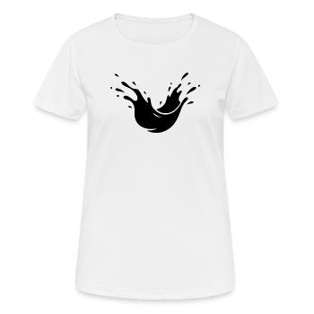 Éclaboussures de boue Éclaboussures de terre - T-shirt respirant Femme - blanc - Devant - AI Model Female 172 dark (172cm)