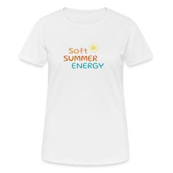 Soft Summer Energy Shirt – Aesthetic Vibes - T-shirt respirant Femme - blanc - Devant - AI Model Female 172 dark (172cm)