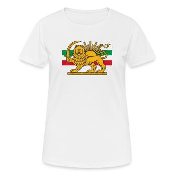 Iran - T-shirt respirant Femme - blanc - Devant - AI Model Female 172 dark (172cm)