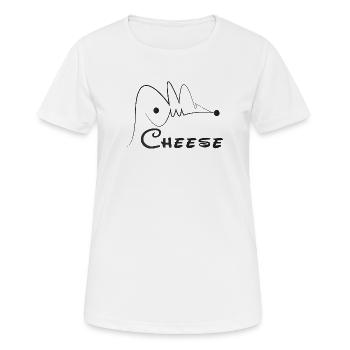 Hasan Mouse Calligraphy - T-shirt respirant Femme - blanc - Devant - AI Model Female 172 dark (172cm)