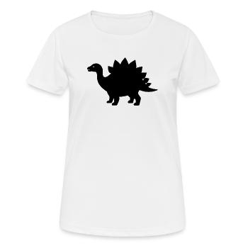 Stegosaurus - Women's Breathable T-Shirt - white - Front - AI Model Female 172 dark (172cm)