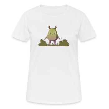 Mossy Forest Creature/Nature Creature - Women's Breathable T-Shirt - white - Front - AI Model Female 172 dark (172cm)