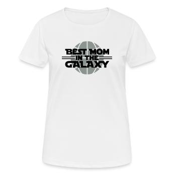 Best Mom In The Galaxy - Frauen T-Shirt atmungsaktiv - Weiß - Vorne - AI Model Female 172 dark (172cm)