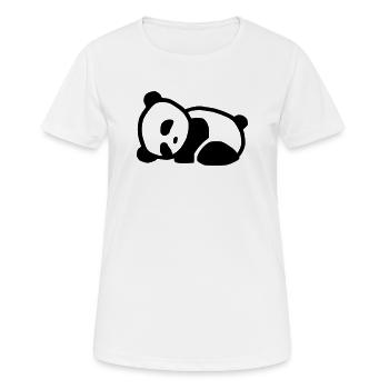 cuddly panda - Women's Breathable T-Shirt - white - Front - AI Model Female 172 dark (172cm)