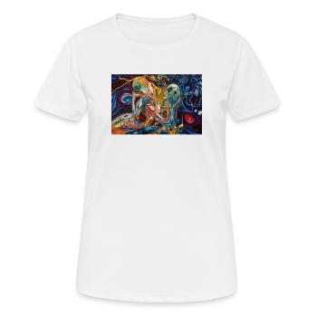 Neon Anatomy Embrace - Women's Breathable T-Shirt - white - Front - AI Model Female 172 dark (172cm)