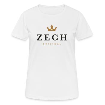 Zech Original Familienlogo - Frauen T-Shirt atmungsaktiv - Weiß - Vorne - AI Model Female 172 dark (172cm)
