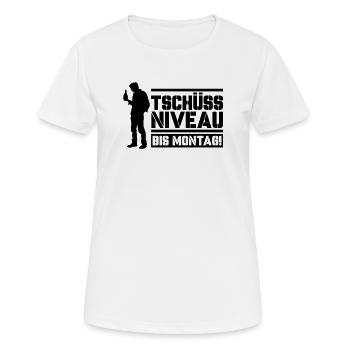 Bye bye level until Monday - Women's Breathable T-Shirt - white - Front - AI Model Female 172 dark (172cm)