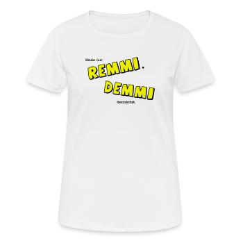 Remmi Demmi - T-shirt respirant Femme - blanc - Devant - AI Model Female 172 dark (172cm)
