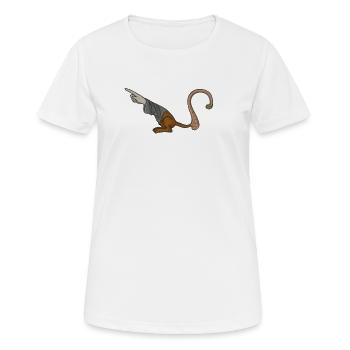 Mittelalterlicher Zeigefinger – MARGINALIA - Frauen T-Shirt atmungsaktiv - Weiß - Vorne - AI Model Female 172 dark (172cm)