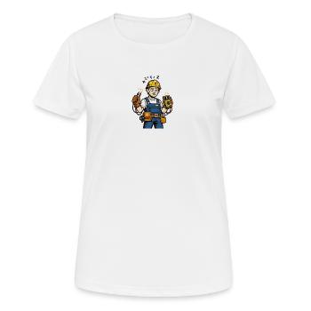 Kraftwerker Müde Schaltkreis - Frauen T-Shirt atmungsaktiv - Weiß - Vorne - AI Model Female 172 dark (172cm)