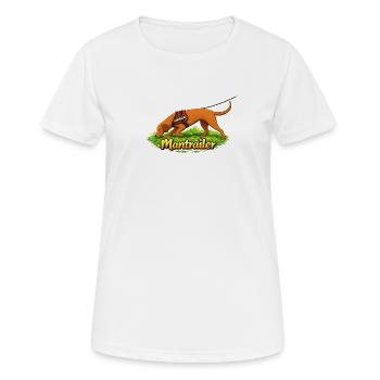 Mantrailer Hund Spürhund Maintrailing - Frauen T-Shirt atmungsaktiv - Weiß - Vorne - AI Model Female 172 dark (172cm)