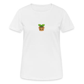 Süßer Keimtopf Kawaii-Stil - Frauen T-Shirt atmungsaktiv - Weiß - Vorne - AI Model Female 172 dark (172cm)