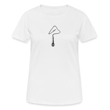 micro - T-shirt respirant Femme - blanc - Devant - AI Model Female 172 dark (172cm)