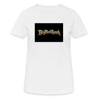 Écriture Or Vintage Big Ranch - T-shirt respirant Femme - blanc - Devant - AI Model Female 172 dark (172cm)