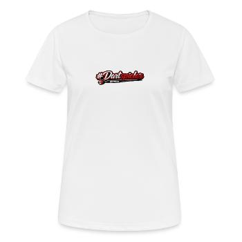 #Dartspieler Hashtag Logo - Frauen T-Shirt atmungsaktiv - Weiß - Vorne - AI Model Female 172 dark (172cm)