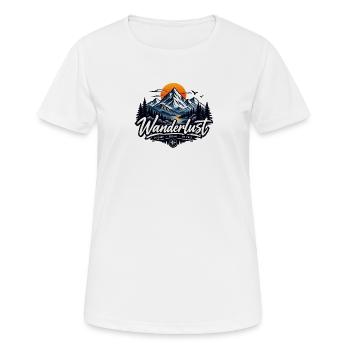 Wanderlust - Women's Breathable T-Shirt - white - Front - AI Model Female 172 dark (172cm)