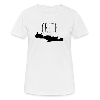 crete - Frauen T-Shirt atmungsaktiv - Weiß - Vorne - AI Model Female 172 dark (172cm)