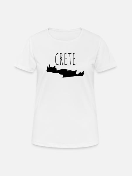 crete - T-shirt respirant Femme - blanc