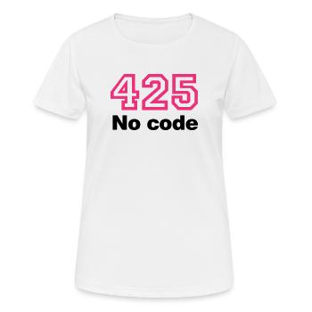 Error 425 No Code - Frauen T-Shirt atmungsaktiv - Weiß - Vorne - AI Model Female 172 dark (172cm)