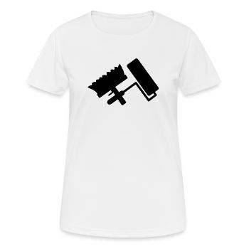 la couleur - T-shirt respirant Femme - blanc - Devant - AI Model Female 172 dark (172cm)