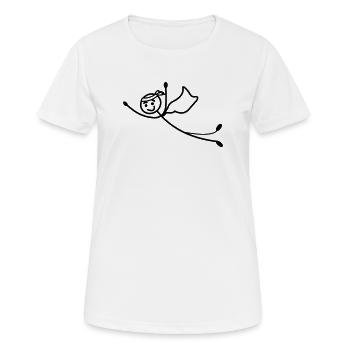 Super jung oder Mann fliegt schnell mit Umhang - Frauen T-Shirt atmungsaktiv - Weiß - Vorne - AI Model Female 172 dark (172cm)