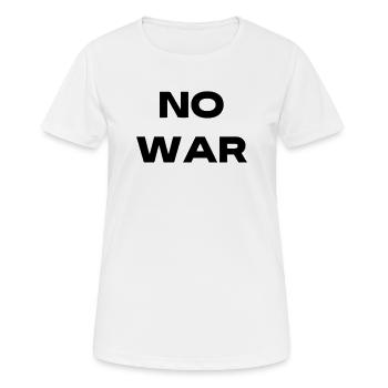No WAR - kein Krieg - Women's Breathable T-Shirt - white - Front - AI Model Female 172 dark (172cm)