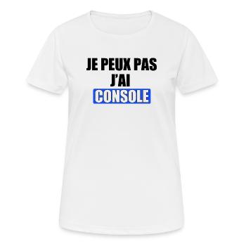 Ich kann nicht trösten, ich tröste - Frauen T-Shirt atmungsaktiv - Weiß - Vorne - AI Model Female 172 dark (172cm)
