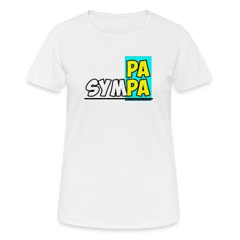 Papa sympa - T-shirt respirant Femme - blanc - Devant - AI Model Female 172 dark (172cm)