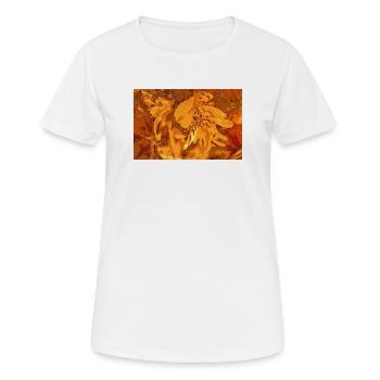 Ockerfantasie - Frauen T-Shirt atmungsaktiv - Weiß - Vorne - AI Model Female 172 dark (172cm)