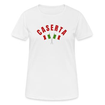 Caserta Italian Flags - Women's Breathable T-Shirt - white - Front - AI Model Female 172 dark (172cm)
