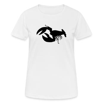 hummer speise gourmet - Frauen T-Shirt atmungsaktiv - Weiß - Vorne - AI Model Female 172 dark (172cm)