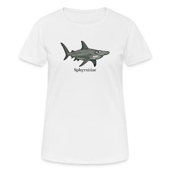 Sphyrnidae Hammerhead Shark Design - Women's Breathable T-Shirt - white - Front - AI Model Female 172 dark (172cm)